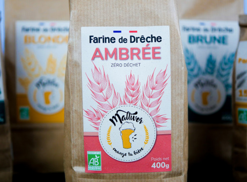 Maltivor - Farine de Drêche de Bière Ambrée BIO - 400 g