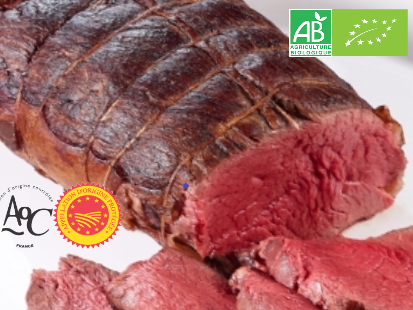 Domaine des Alliers -  Bœuf d'exception - Rôti de bœuf 1ère, AOC Maine-Anjou, BIO – 1,5 kg  [SURGELÉ]