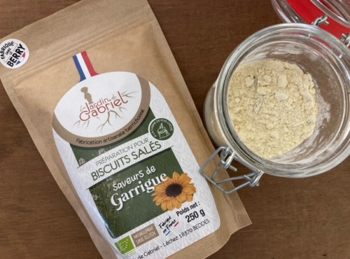 Les Graines de Louise - Préparation Bio Biscuit Apéro Garrigue : tournesol et romarin