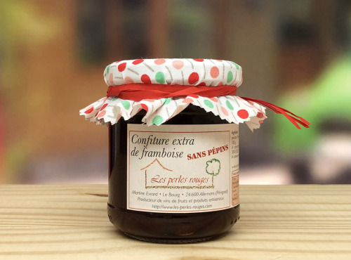 Les Perles Rouges - Confiture Extra De Framboise Épépinée