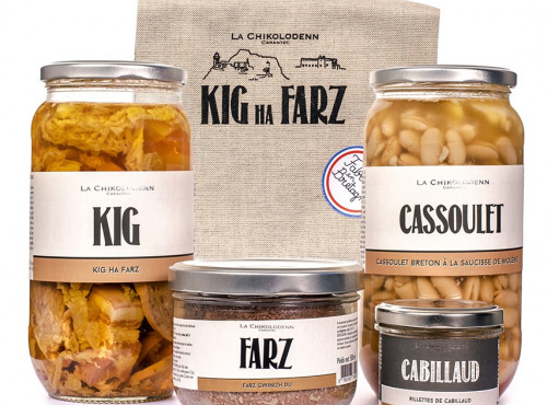 La Chikolodenn - Coffret Promenade Léonarde (1 x kig Ha Farz, 1 x Cassoulet Breton, 1 x Rillettes De Cabillaud)