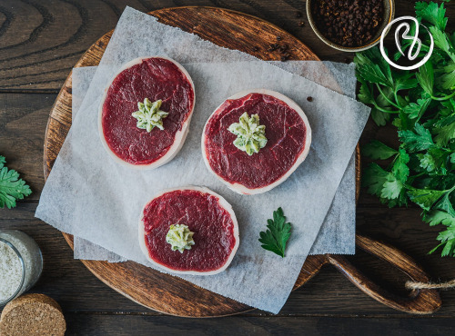 Maison BAYLE   -                                                                                                                                       Champions du Monde de boucherie 2016 - Tournedos de Bœuf Limousin - 3 x 400g