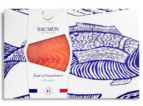 Saumon de France - Saumon de France fumé - 4 Tranches - 160g