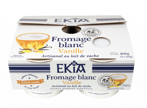 Bastidarra – Ekia - Fromage Blanc Vanille 4*100gr