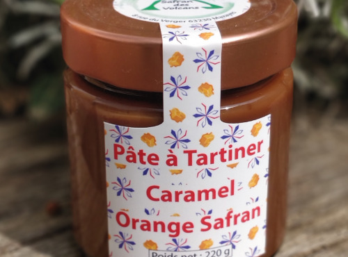 Safran des Volcans - Pâte à tartiner Caramel Orange Safran 220g