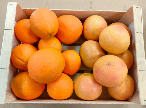 Coopérative Univert - Colis vitaminé : Orange et Pomelos Corses Bio équitable - 3kg