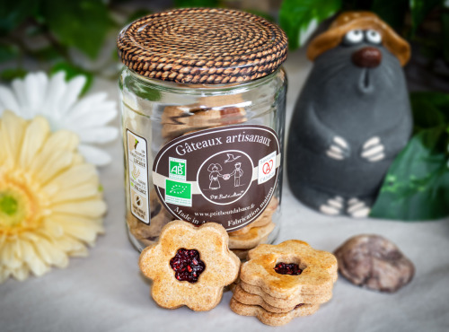 P'tit Bout d'Alsace - Sablés "Linzer" Alsaciens BIO - 125g