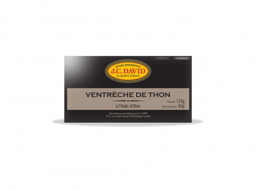 Etablissements JC David - Ventrèche de Thon à l'Huile d'Olive - 125g