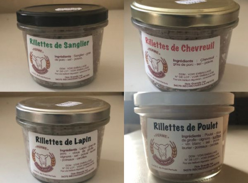 Ferme Guillaumont - Lot Rillettes de la ferme - 5 pots