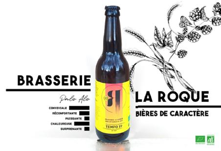 La Roque  Brasserie Bio, paysanne et familiale - Bière Tempo 12x33cl - Brasserie Fermière Bio