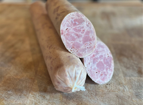 Boucherie Guiset, Eleveur et boucher depuis 1961 - Saucisson cuit fait maison - 20 Tranches