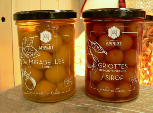 Monsieur Appert - Lot Mirabelle - Griottes de Montmorency en sirop