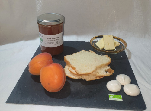 La Ferme du Montet - Confiture Extra d'abricots BIO - 220 g