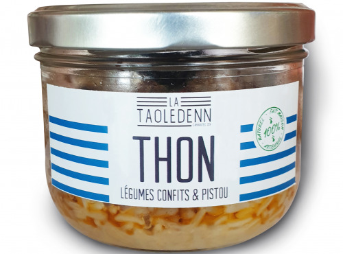 La Chikolodenn - Thon Aux Légumes Confits Au Pistou Sur Un Lit De Riz, Plat Individuel 280g