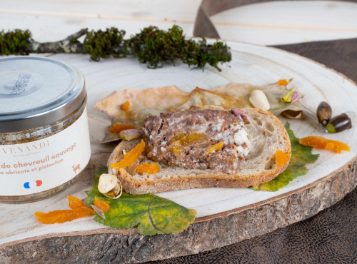 Venandi Sauvage par Nature - Terrine Chevreuil Sauvage Français aux Abricots et Pistaches