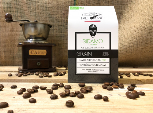 Cafés Factorerie - Café Ethiopie Moka Sidamo Bio GRAIN - 250g