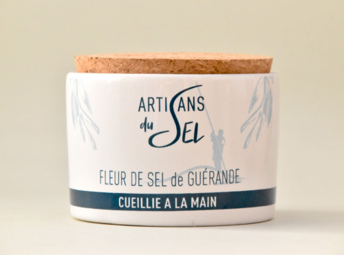 Artisans du Sel - Pot en céramique et Fleur de sel de Guérande naturelle