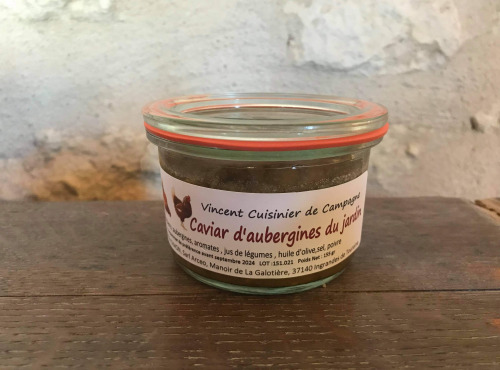 Des Poules et des Vignes à Bourgueil - Caviar d’aubergines du jardin