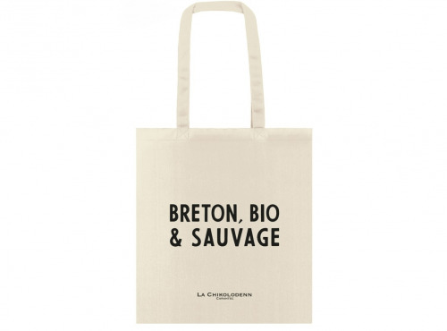 La Chikolodenn - Sac coton "Breton Bio & Sauvage", un totebag sympa à offrir ou pour faire ses achats