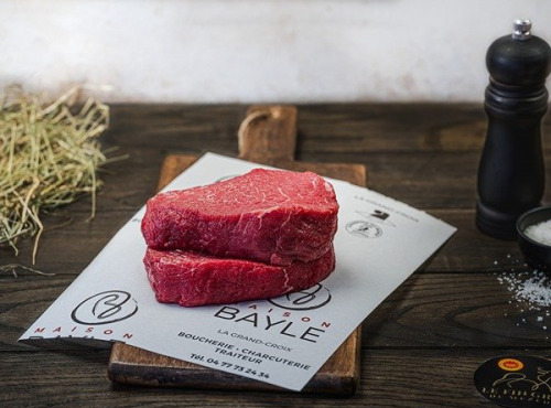 Maison BAYLE   -                                                                                                                                       Champions du Monde de boucherie 2016 - Pavés de Bœuf Fin Gras du Mézenc AOP - 3 x 500g