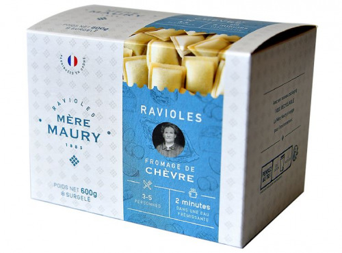 Ravioles Mère Maury - [Surgelé] Ravioles au Fromage de Chèvre - 600g