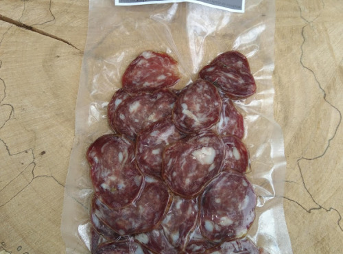 Le Noir du Picou Elodie Ribas - Saucisson Sec de Porc Gascon Bio Tranché