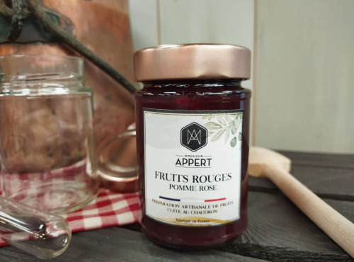 Monsieur Appert - Fruits rouges / Pomme / Rose - confiture