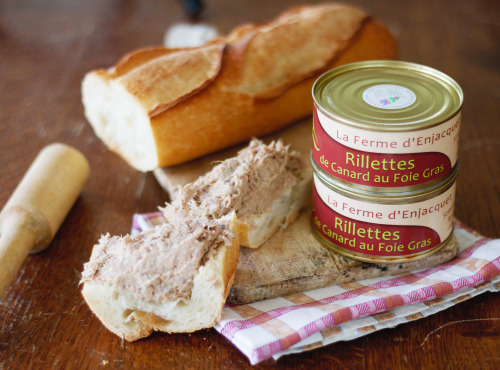 La ferme d'Enjacquet - Rillettes de canard au foie gras