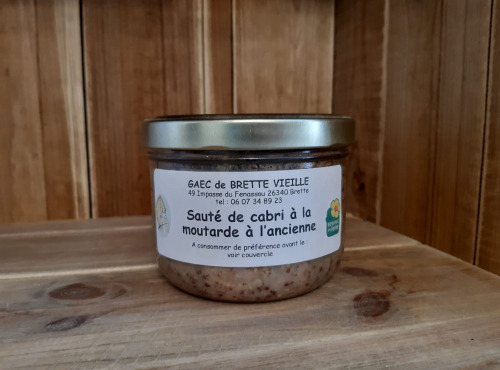 Gaec de Brette Vieille - Sauté de cabri à la moutarde à l'ancienne - 350g