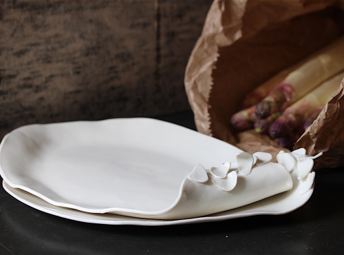 Atelier Eva Dejeanty - Plateau - Assiette en porcelaine émaillée