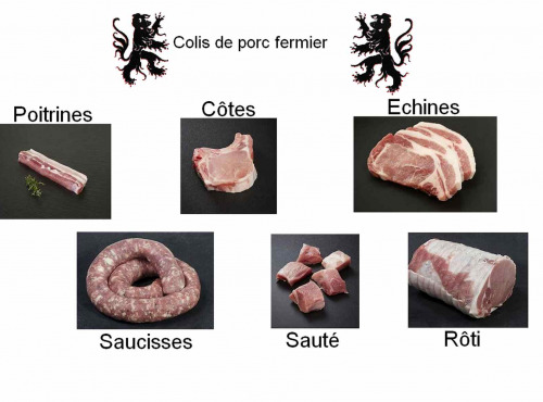 La Borderie de Soulages - [Surgelé] Colis de porc fermier 5 kg