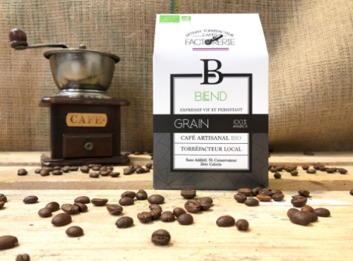 Cafés Factorerie - Café Blend 3 Arabicas Bio GRAIN - 250g