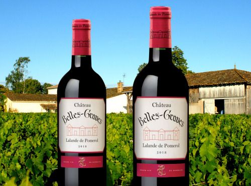 Château Belles-Graves - AOC Lalande de Pomerol 2018 - Château de Belles-Graves 2x75cl