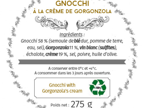 Les Bocaux du Bistrot - Gnocchi à la crème de gorgonzola