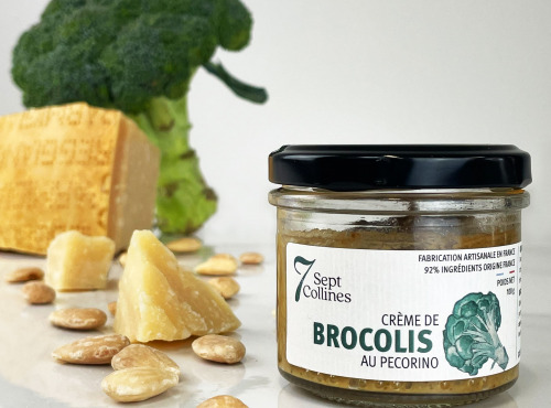 Sept Collines - Crème de Brocolis au Pécorino et Amandes - 100g