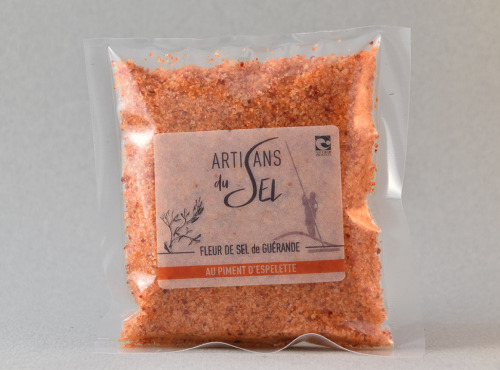 Artisans du Sel - Fleur de Sel de Guérande au Piment d'Espelette 100g