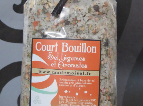 Le Panier à Poissons - Court bouillon- sel de Guérande légumes et aromates, sachet de 450gr