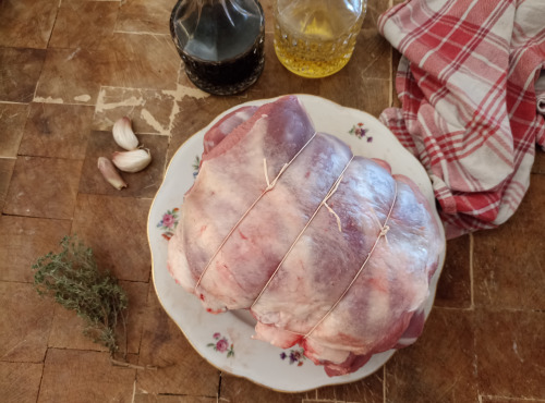 EARL Plumes et Laines - Gigot raccourci d'Agneau BIO - 2kg