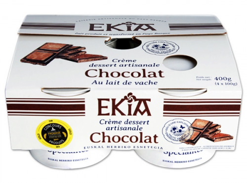 Bastidarra – Ekia - Crème Dessert Chocolat 4*100gr