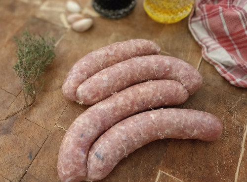 EARL Plumes et Laines - Saucisses 100% Poulet x4