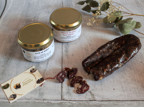 La Ferme du Vayssaïre - Petite Planche Apéro de Boeuf Aubrac : Saucisson Sec, Pâté de boeuf