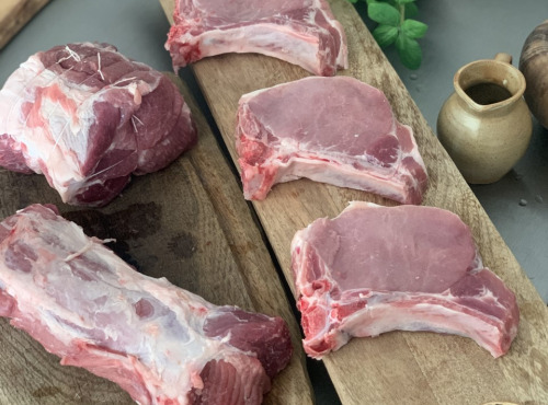 Aymonier Viandes - Colis longe de porc découpée 8kg