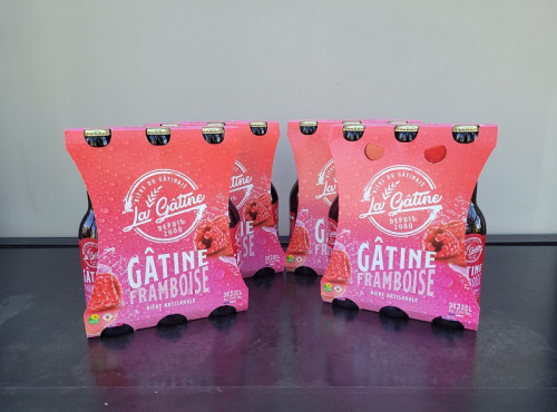 La Gâtine - 4 packs de bières Framboise artisanales : 3 x 33 cl