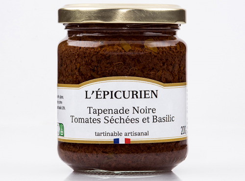 L'Epicurien - Tapenade Noire Tomates Sechees Et Basilic