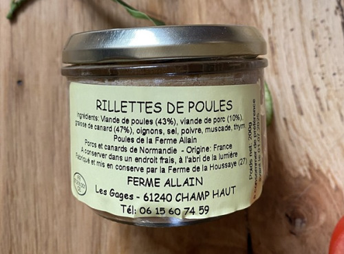 Ferme ALLAIN - Rillette de poule nature