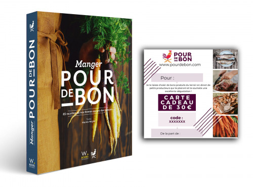 Pourdebon - Pack Livre Manger Pour de Bon + 30€ de chèque cadeau