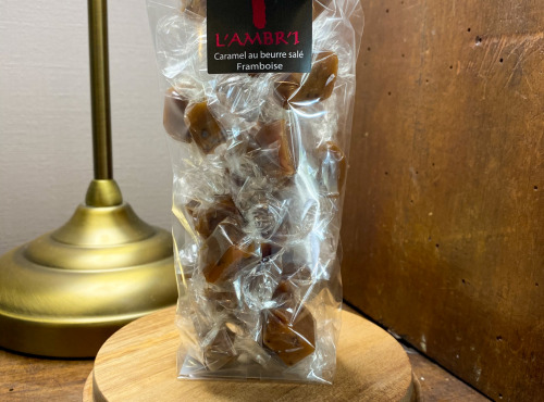 L'AMBR'1 Caramels et Gourmandises - Caramel A La Framboise - Sachet De 130g