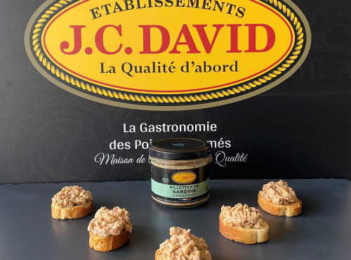 Etablissements JC David - Rillettes de Sardine au piment d'Espelette