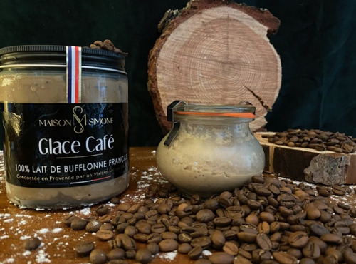 Maison Simone - Glaces au Lait de Bufflonne - Glace Café au lait de Bufflonne - 350g