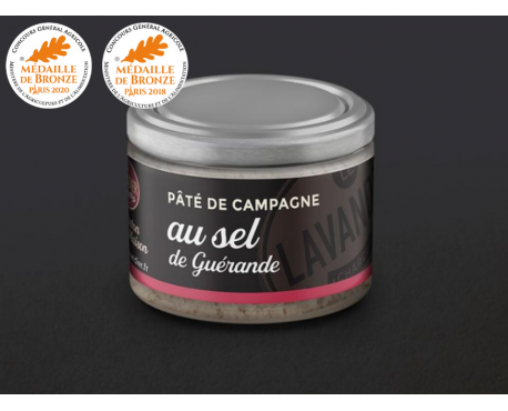 Le Lavandier Charcutier Pontivy - Verrine Pâté de campagne au sel de Guérande (190g)